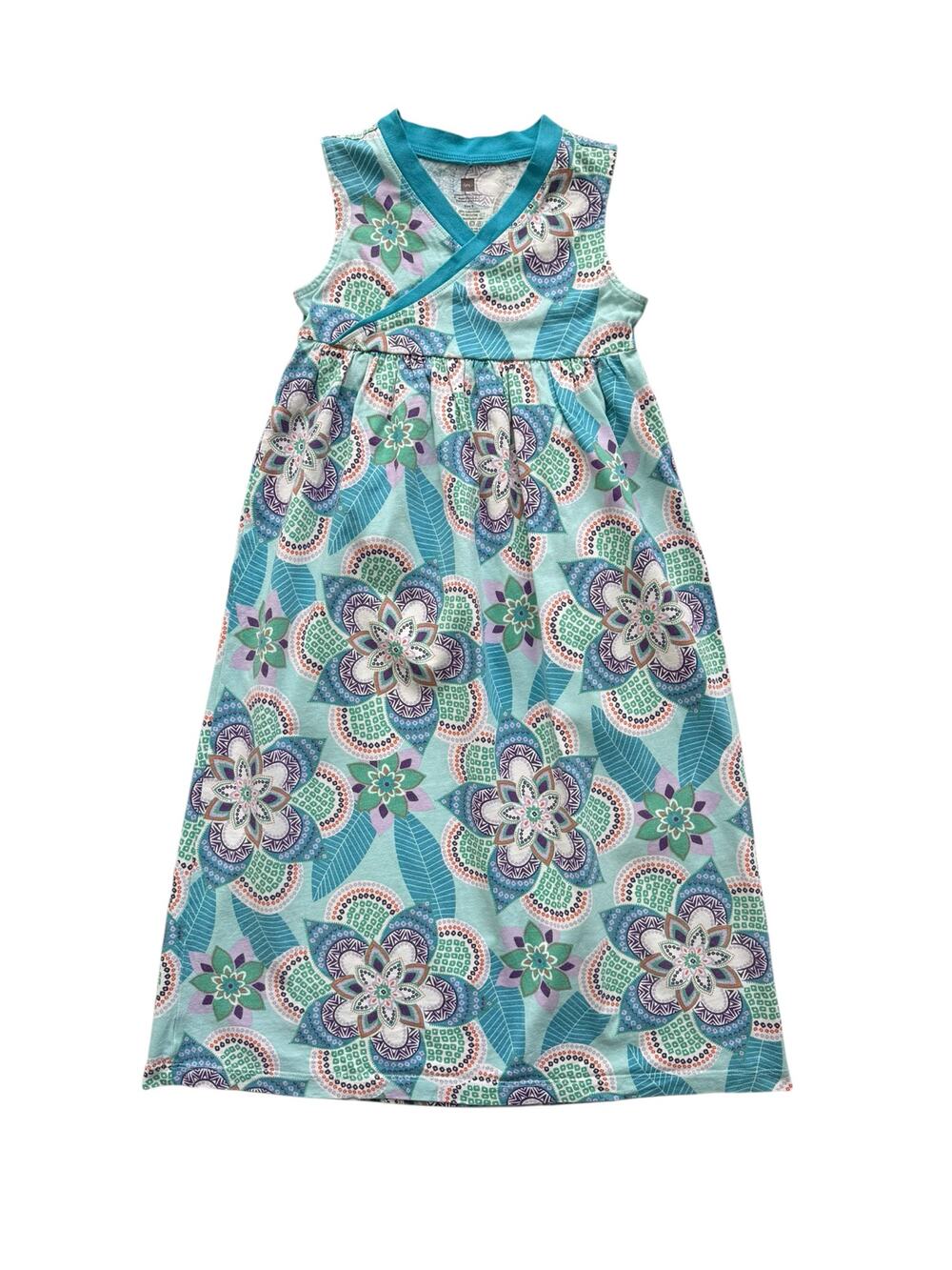 Tea Collection India Kalinda Wrap Neck Maxi Dress Size 5